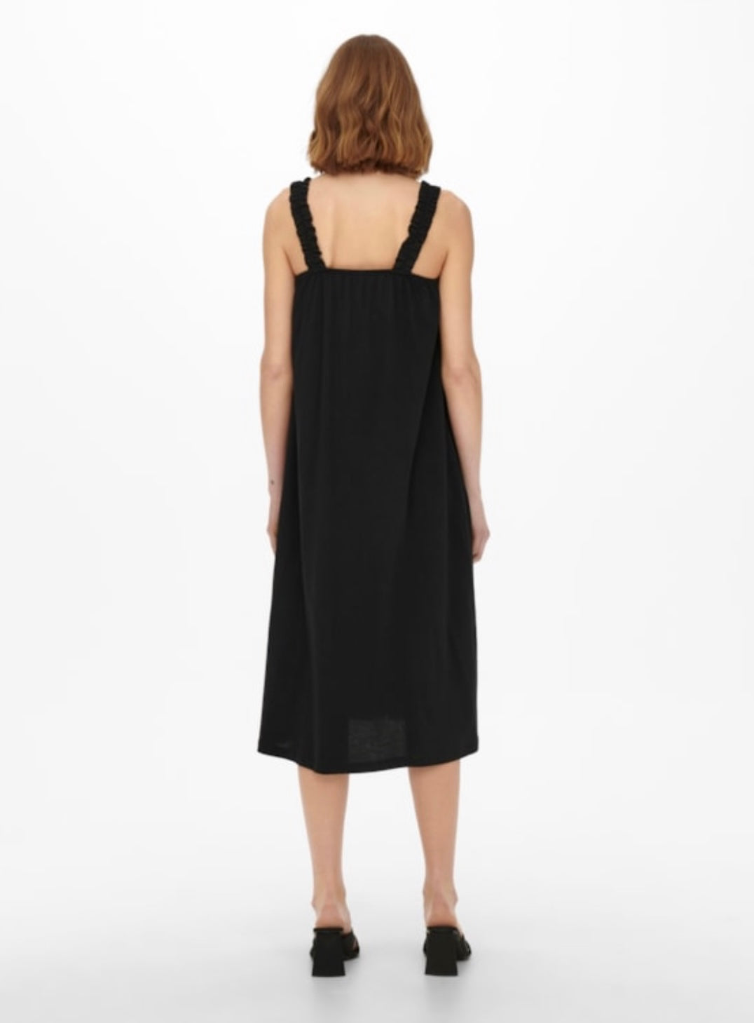 ONLY - MAY S/L MIX DRESS - BLACK