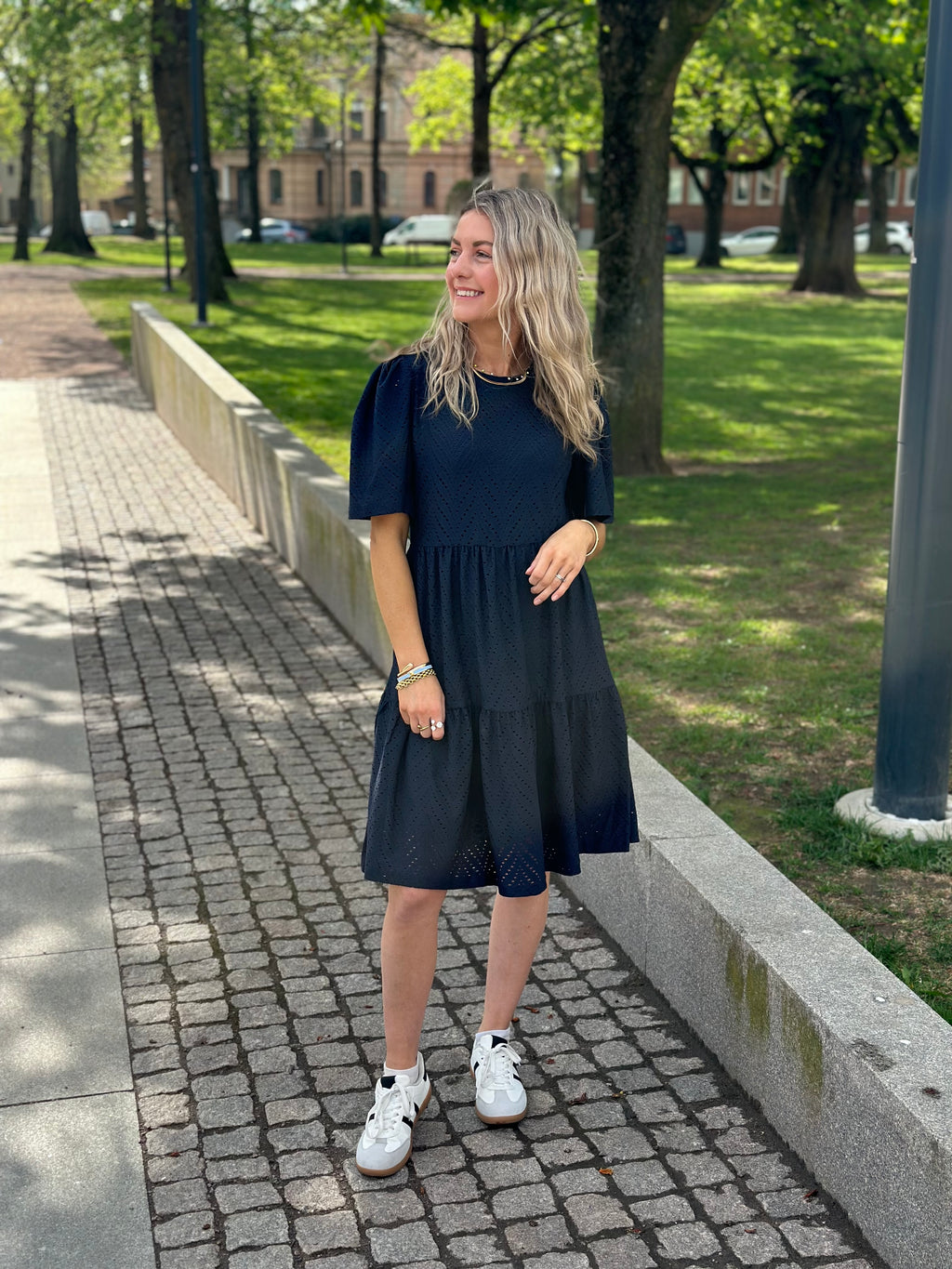 JDY - CARLA CATHINKA S/S DRESS - SKY CAPTAIN