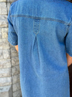 Ladda upp bild till gallerivisning, ONLY - ROSENHEIM ZIP DRESS - LIGHT MEDIUM BLUE DENIM
