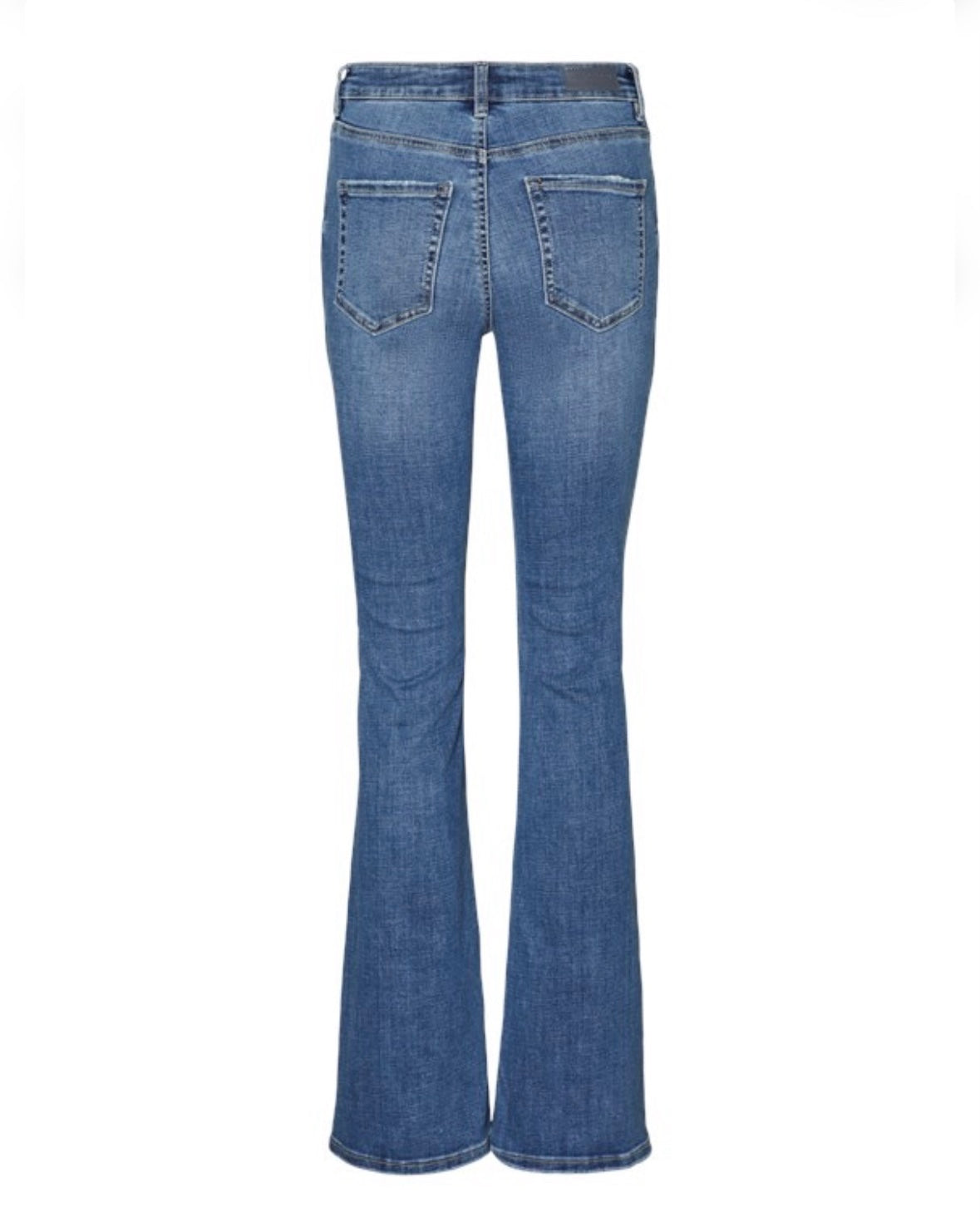 VERO MODA - FLASH MR FLARED JEANS LI347 - MEDIUM BLUE DENIM