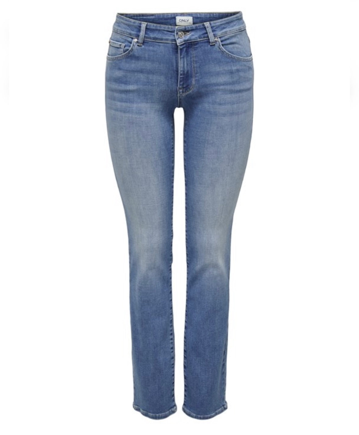 ONLY - ALICIA REG STRT DNM DOT568 - MEDIUM BLUE DENIM