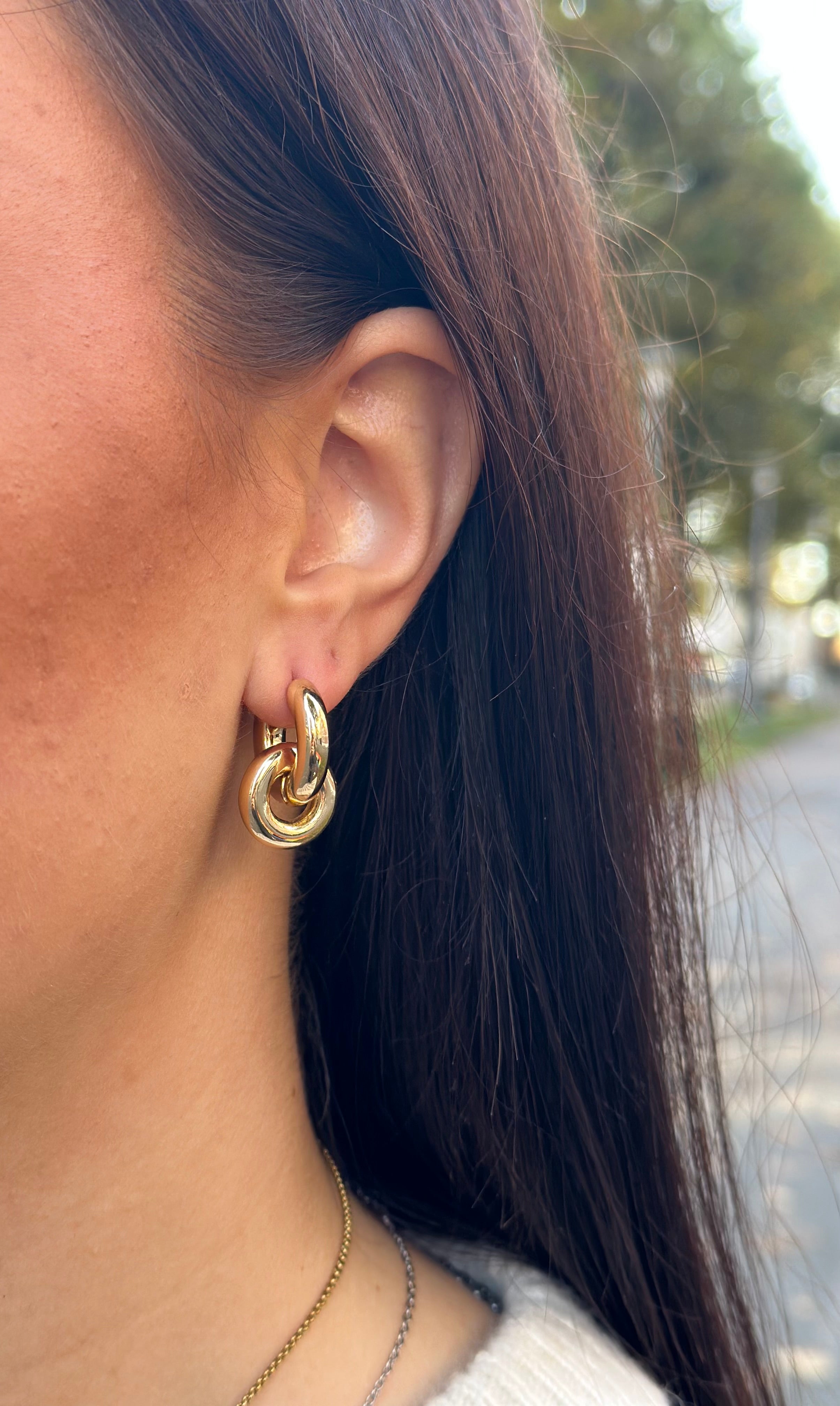 BOW19 DETAILS - KNOT EARRINGS - GOLD