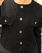 Ladda upp bild till gallerivisning, JDY - ALLY L/S BOUCLE BLAZER JRS - BLACK
