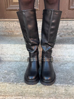 Ladda upp bild till gallerivisning, MARTA - BOOTS MED SPÄNNE BM195 - BLACK
