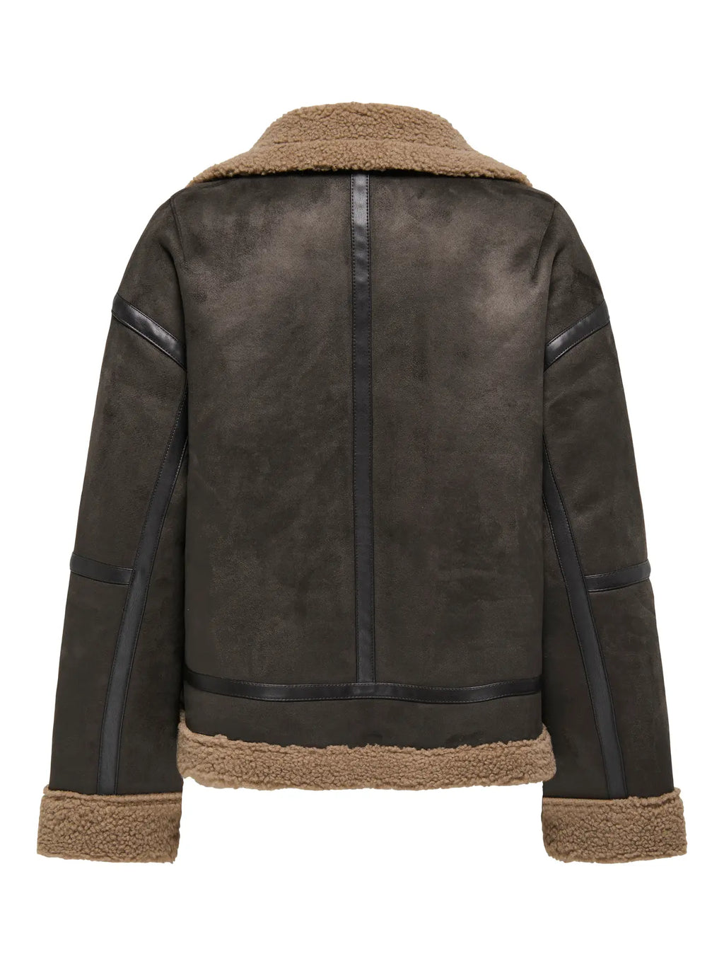 ONLY - KENDRA BOND OVERSIZED JACKET - CHOCOLATE TORTE/COCOA CRÉME