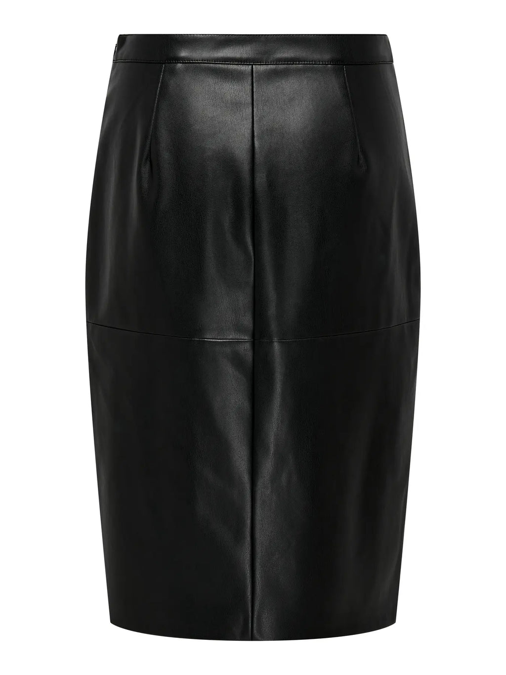 ONLY - OLINE FAUX LEATHER SKIRT - BLACK