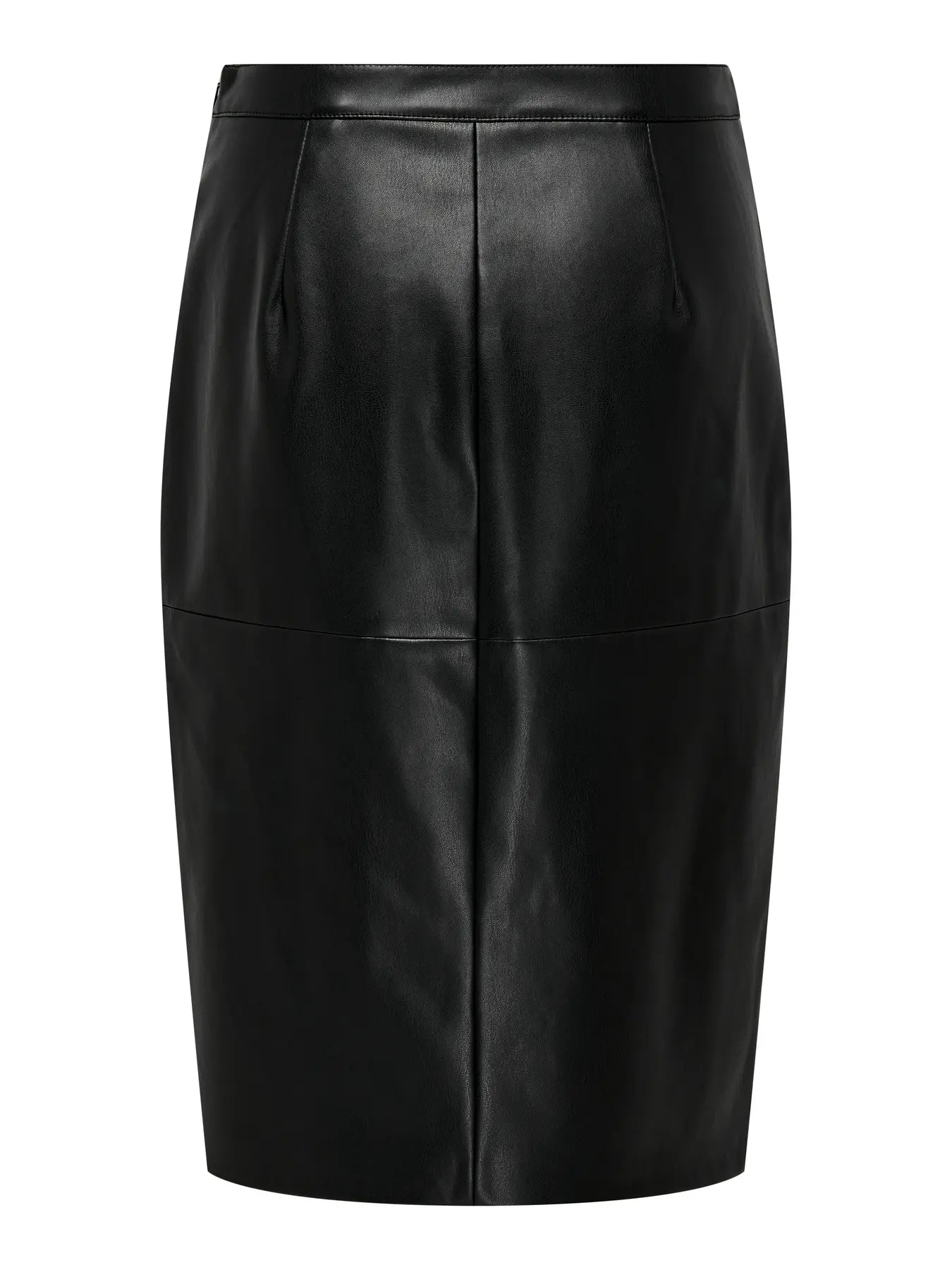 ONLY - OLINE FAUX LEATHER SKIRT - BLACK