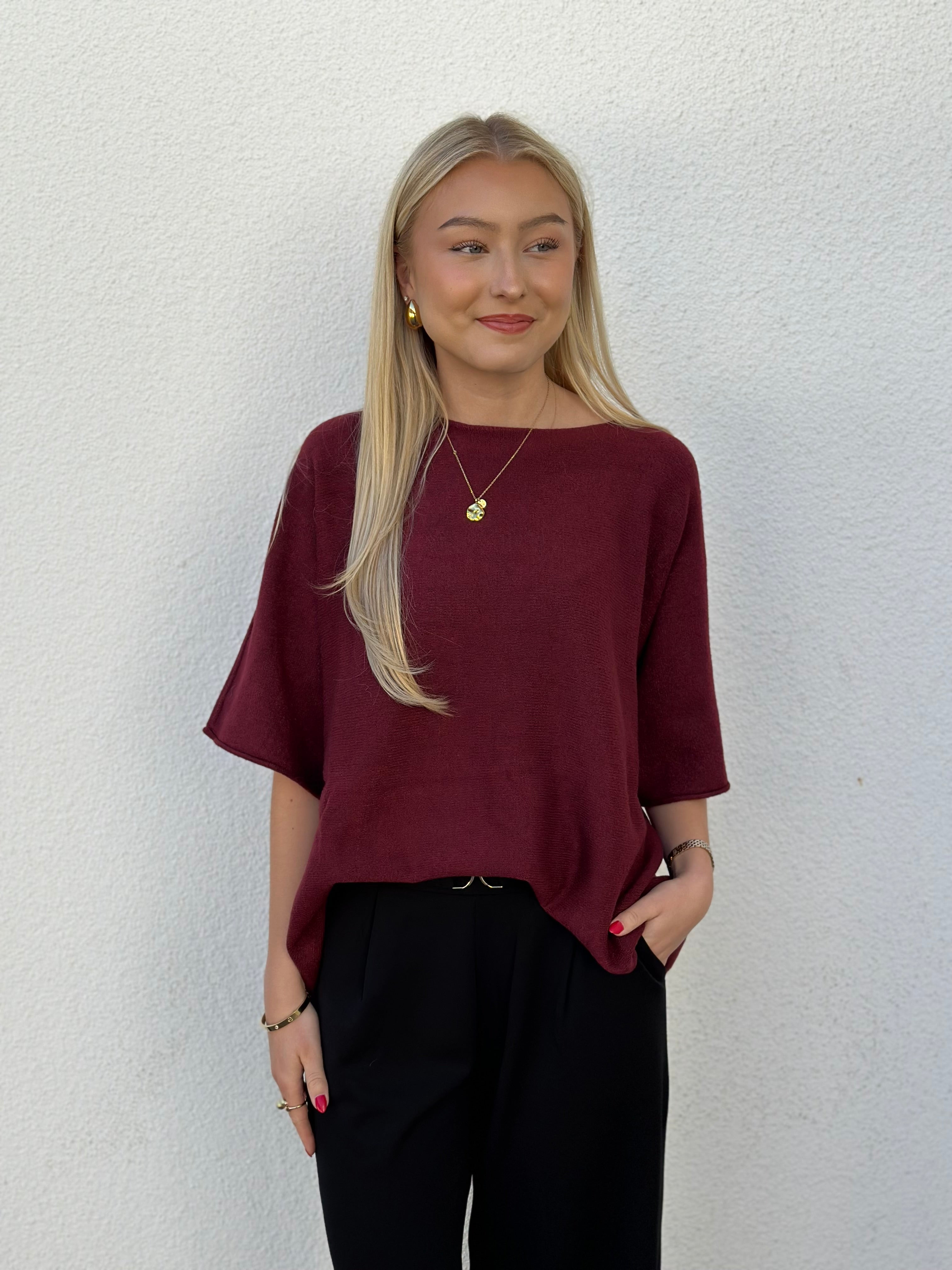 MARTA - STICKAD TRÖJA 5003 - WINE