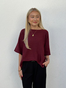 MARTA - STICKAD TRÖJA 5003 - WINE