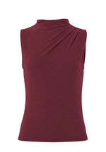 Ladda upp bild till gallerivisning, PIECES - MADISON SL DRAPED TOP - TAWNY PORT
