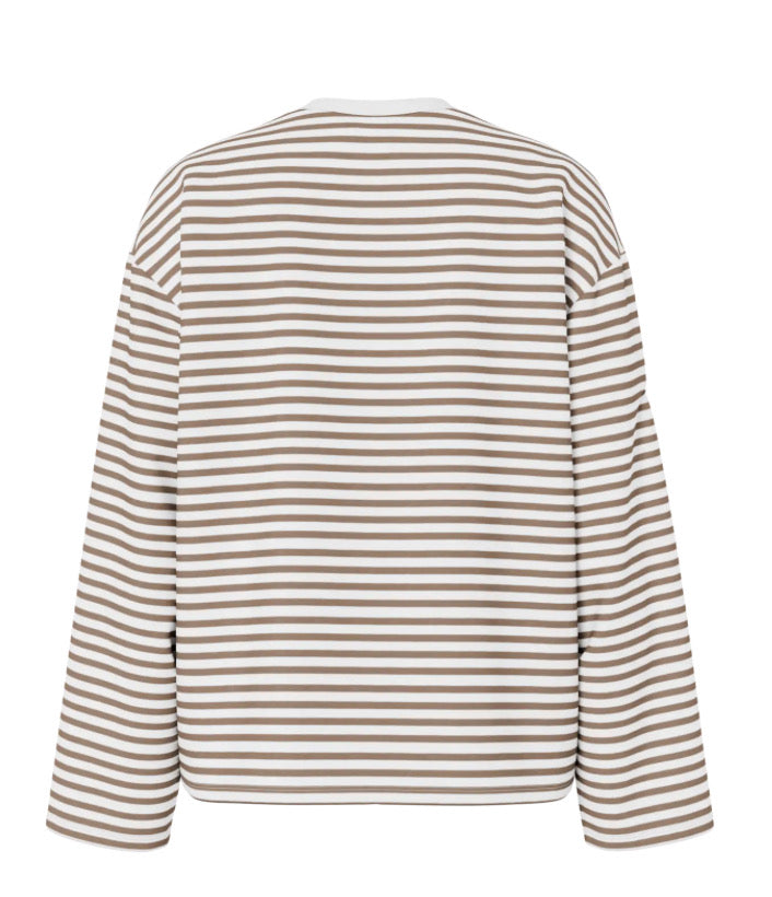 PIECES - SADIE LS TOP - CLOUD DANCES/FOSSIL