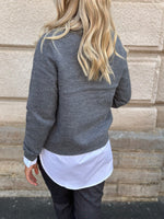 Ladda upp bild till gallerivisning, SELECTED FEMME - ANA LS KNIT O-NECK - MEDIUM GREY MELANGE
