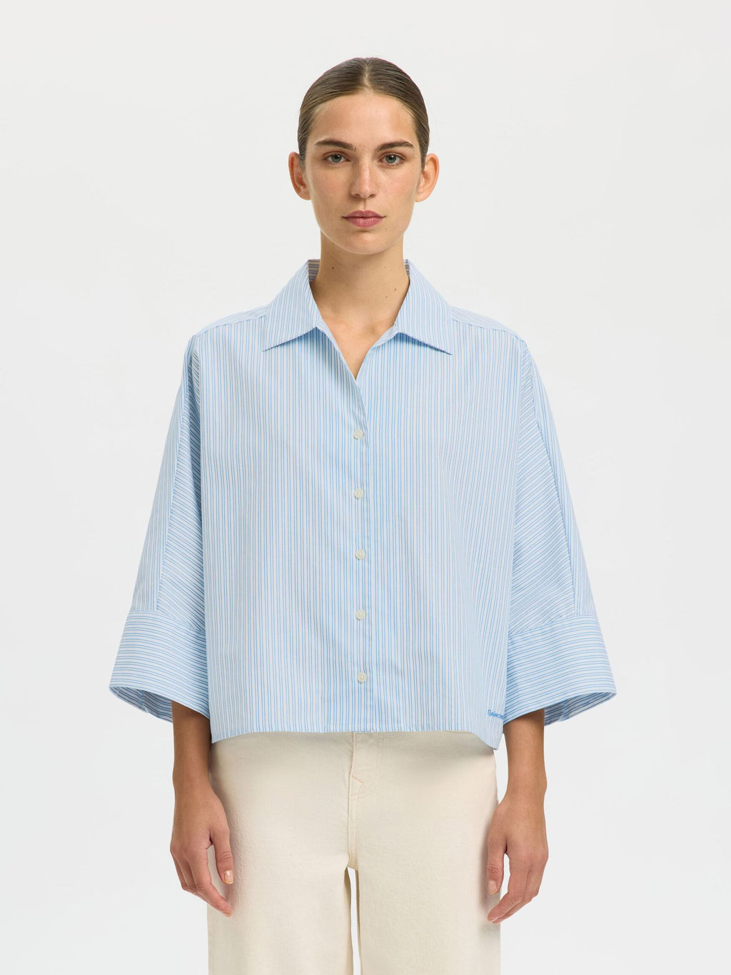 SELECTED FEMME - FESTER OVERSIZE 3/4 SHIRT