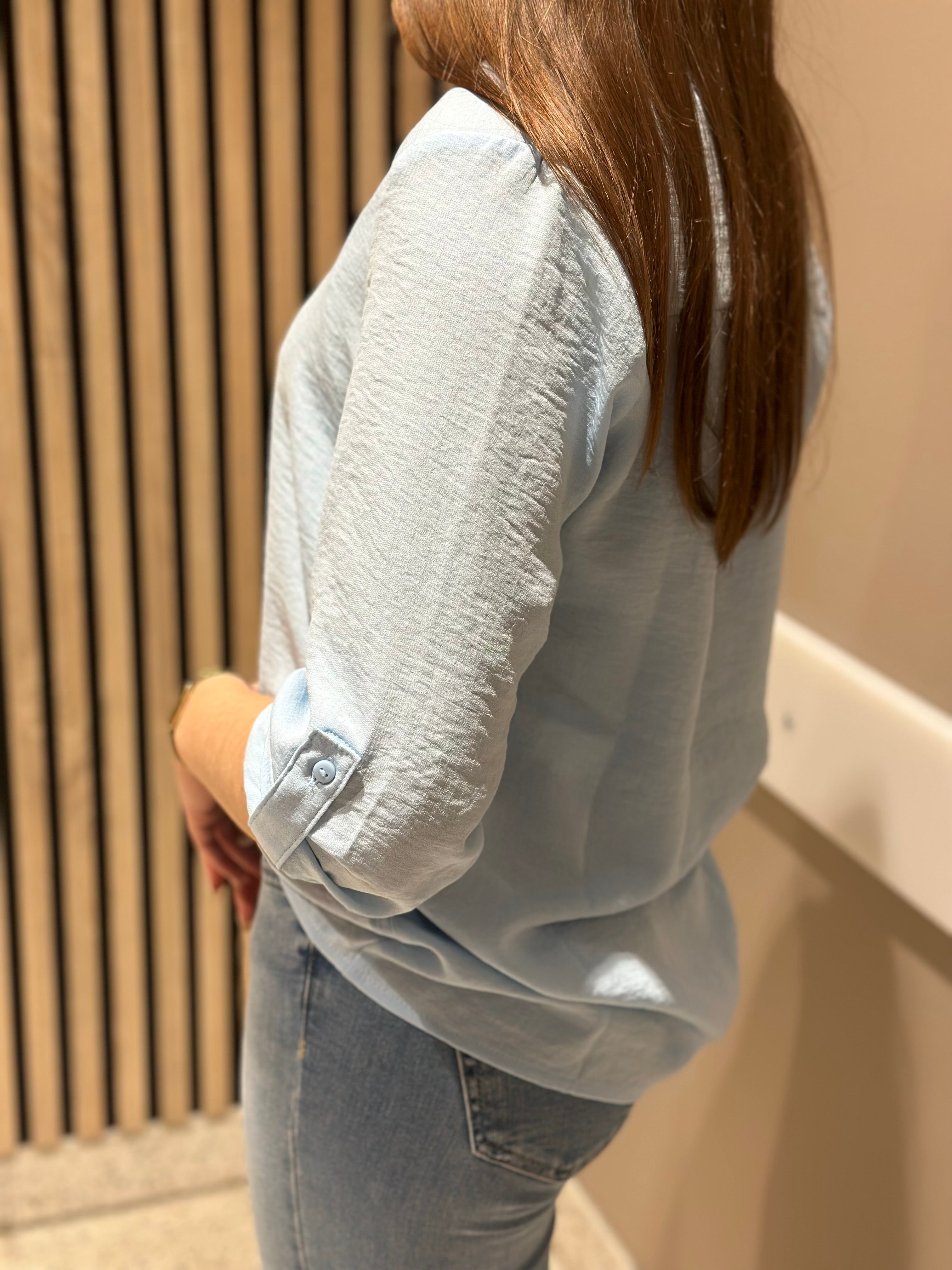 JDY - DIVYA 3/4 TOP - CERULEAN