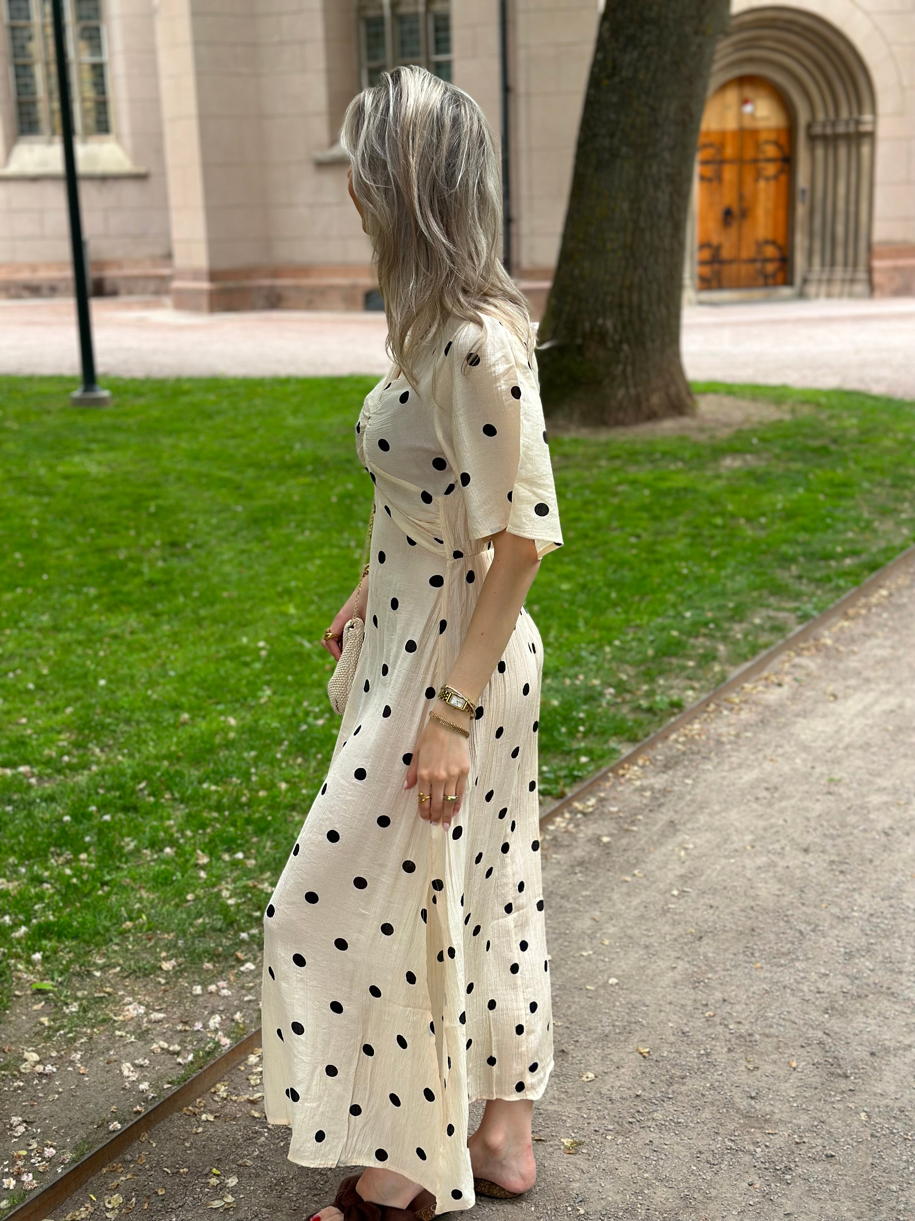 COSY HOUSE - DOT DRESS - BEIGE