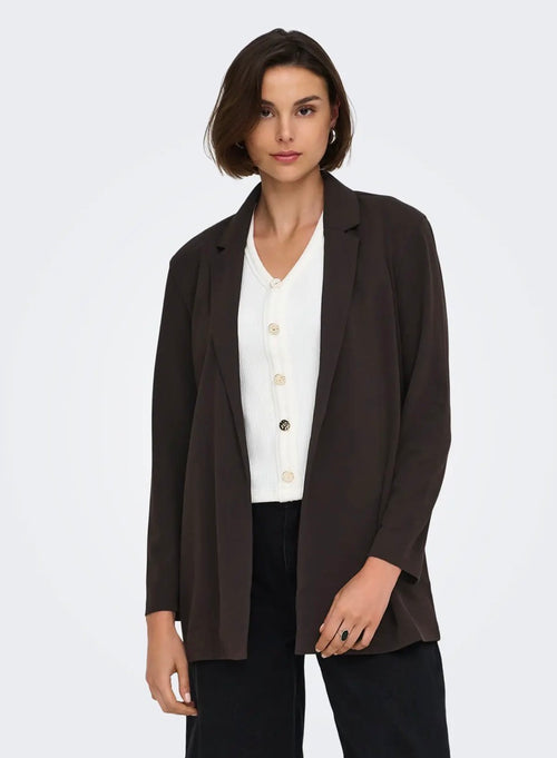 JDY - GEGGO LIFE L/S BLAZER - CHOCOLATE TORTE
