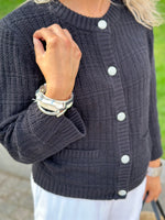 Ladda upp bild till gallerivisning, JDY - JANNE 3/4 CARDIGAN- BLACK

