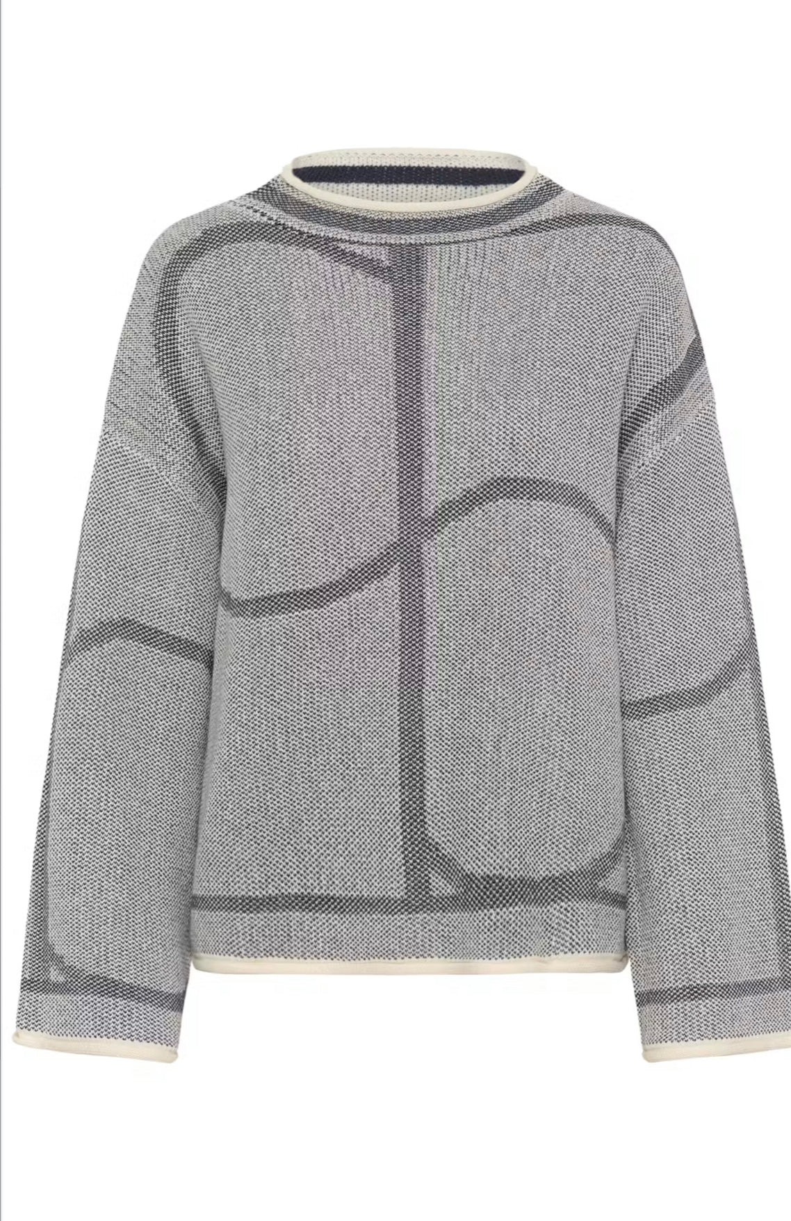 SOAKED - RAVA MONO PULLOVER 30409010 - SILVER MINK