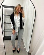 Ladda upp bild till gallerivisning, FIVE UNITS - KYLIE FV - LIGHT GREY PINSTRIPE
