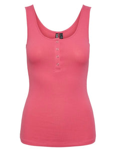 PIECES - KITTE TANK TOP - HOT PINK