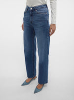 Ladda upp bild till gallerivisning, VERO MODA - TESSA HR WIDE JEANS - MEDIUM BLUE DENIM
