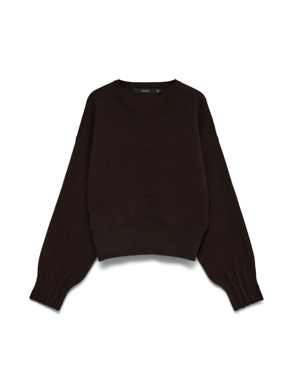 VEROMODA - KACY LS O-NECK PULLOVER - COCOLATE TORTE/MELANGE
