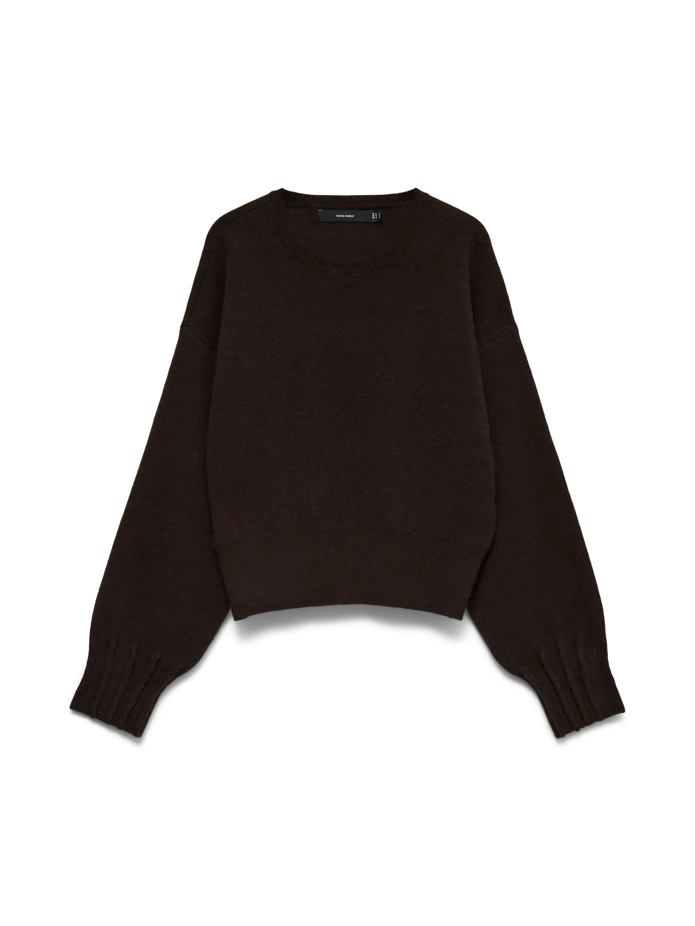VEROMODA - KACY LS O-NECK PULLOVER - COCOLATE TORTE/MELANGE