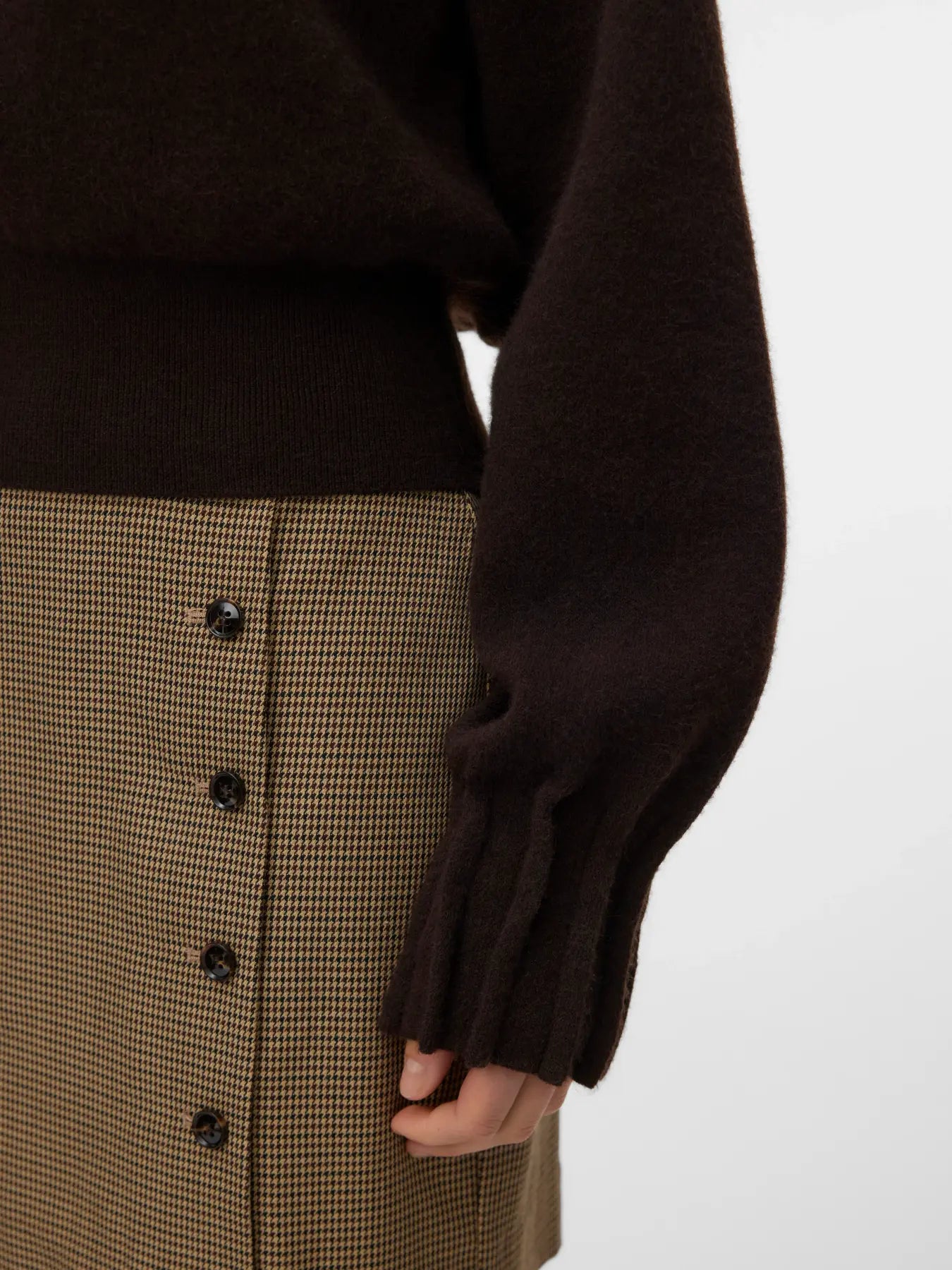 VEROMODA - KACY LS O-NECK PULLOVER - COCOLATE TORTE/MELANGE