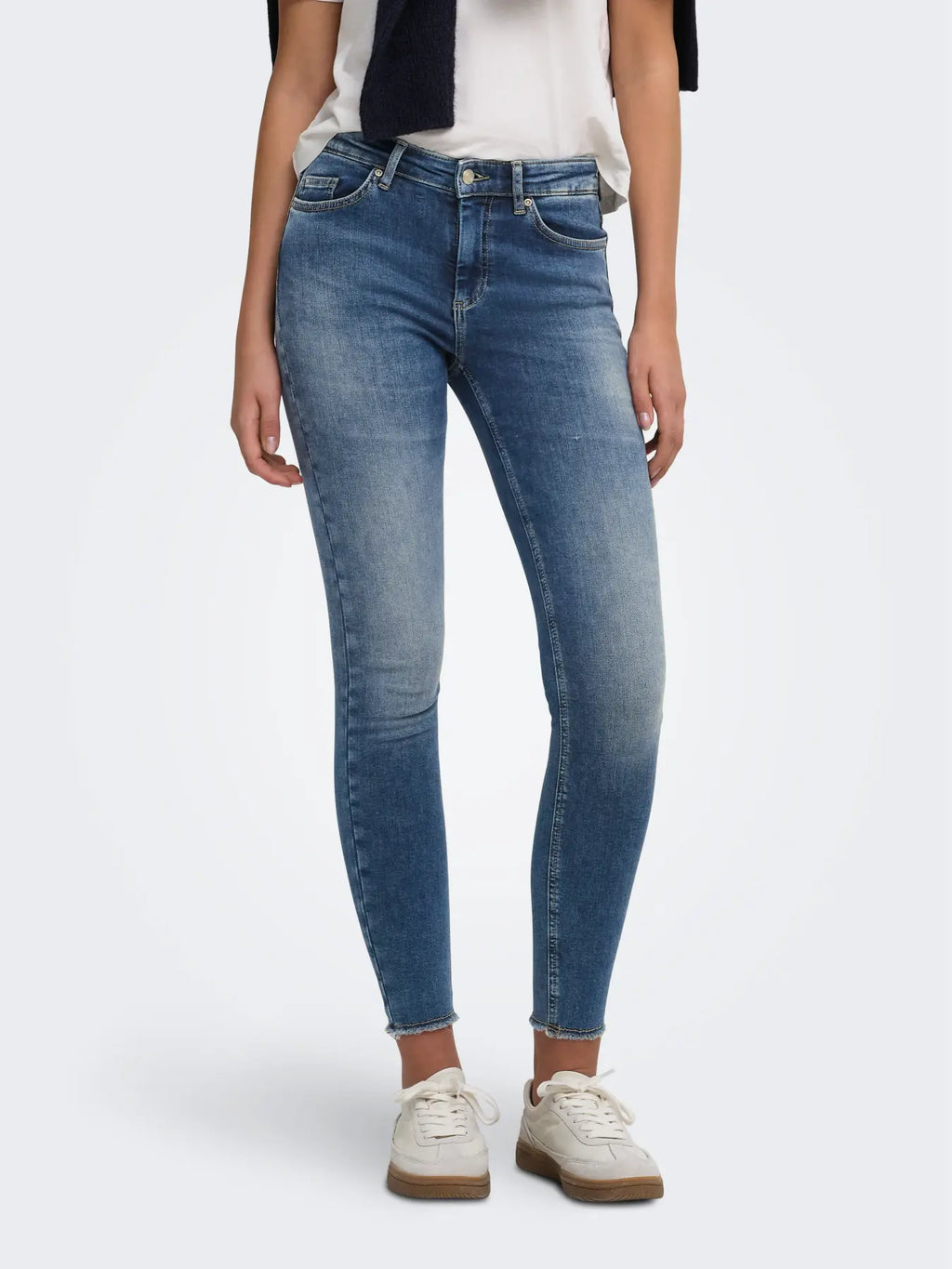 ONLY - BLUSH MID SK ANK RW 15376150 - DARK BLUE DENIM