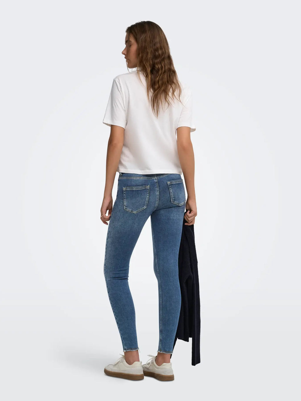 ONLY - BLUSH MID SK ANK RW 15376150 - DARK BLUE DENIM