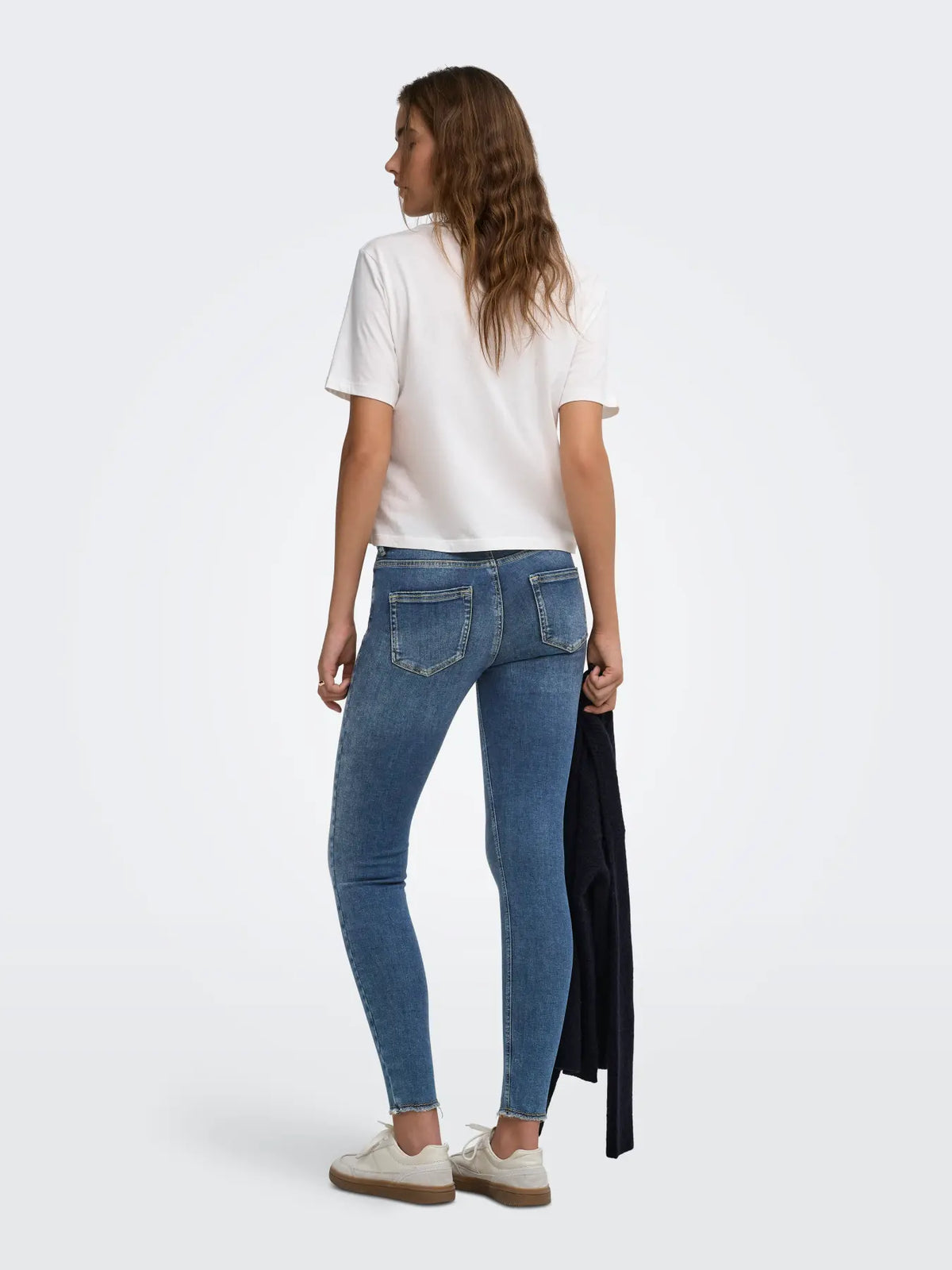 ONLY - BLUSH MID SK ANK RW 15376150 - DARK BLUE DENIM