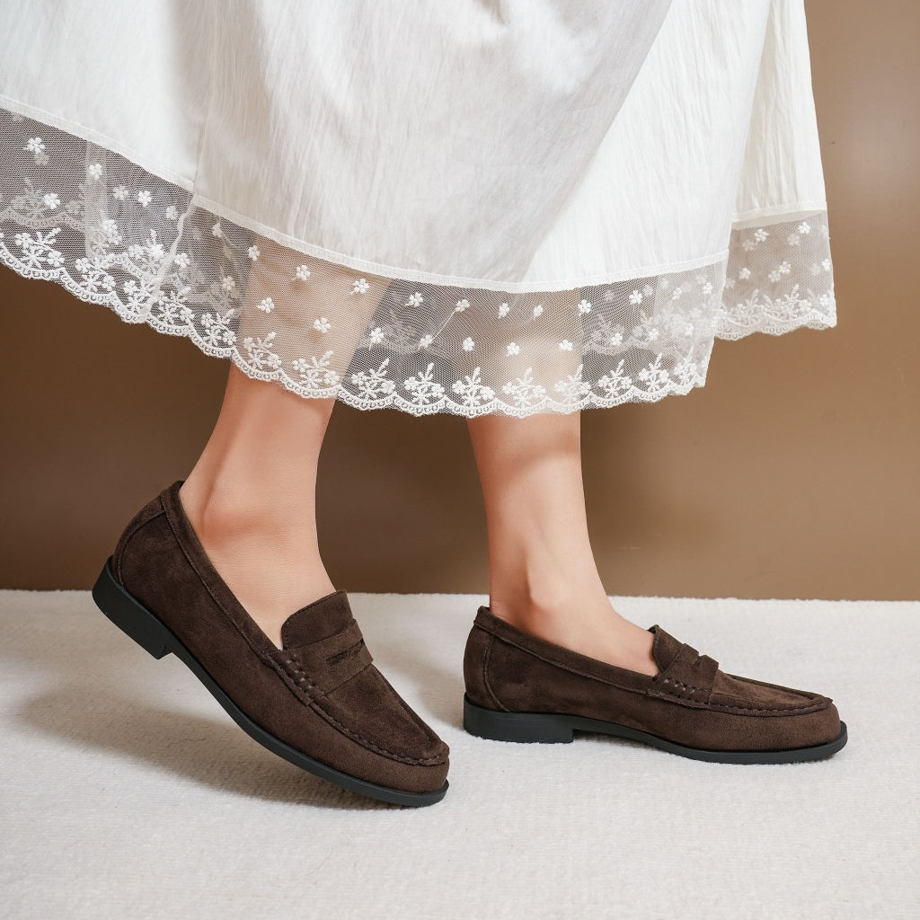 MARTA - ARIES LOAFERS - DARK BROWN
