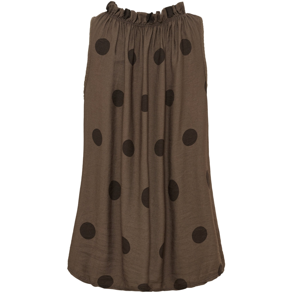 MARTA - LUCINA TOP 2319 - BROWN/DOT