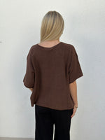 Ladda upp bild till gallerivisning, MARTA - STICKAD TRÖJA 5003 - BROWN
