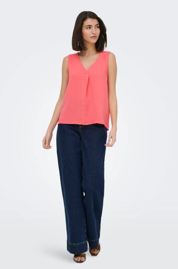 JDY - DIVYA LIFE S/L TOP DIA - COLYPSO CORAL