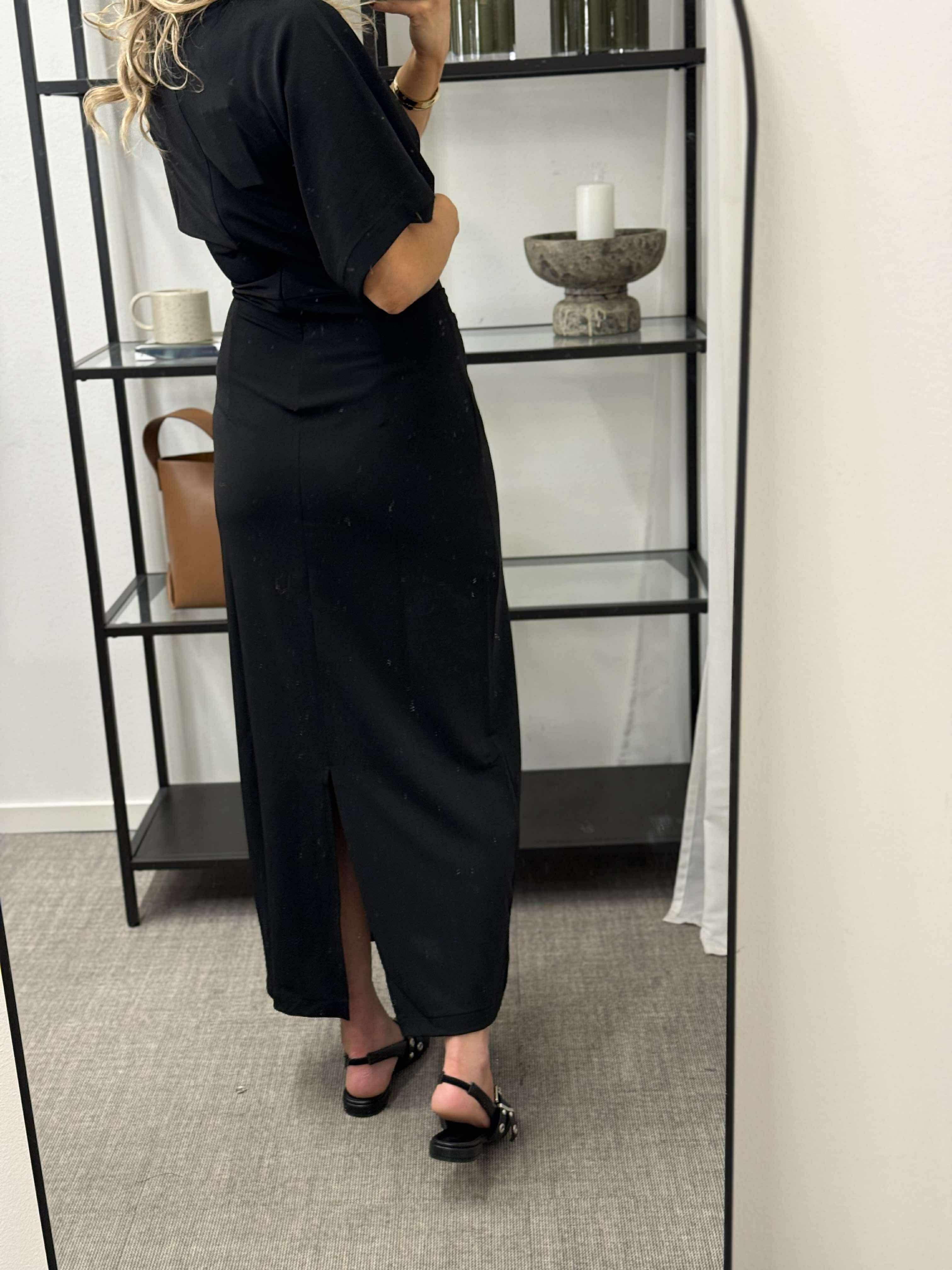 JDY - DINA 2/4 LONG DRESS - BLACK