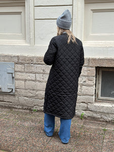 ONLY - JESSICA QUILTED COAT X-LONG - BLACK