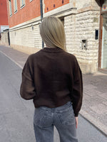 Ladda upp bild till gallerivisning, JDY - DEBBIE LS O-NECK CARDIGAN - SLATE BLACK/MELANGE

