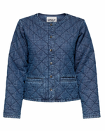 Ladda upp bild till gallerivisning, ONLY - ROSA L/S QUILT DENIM JACKET - MEDIUM BLUE DENIM
