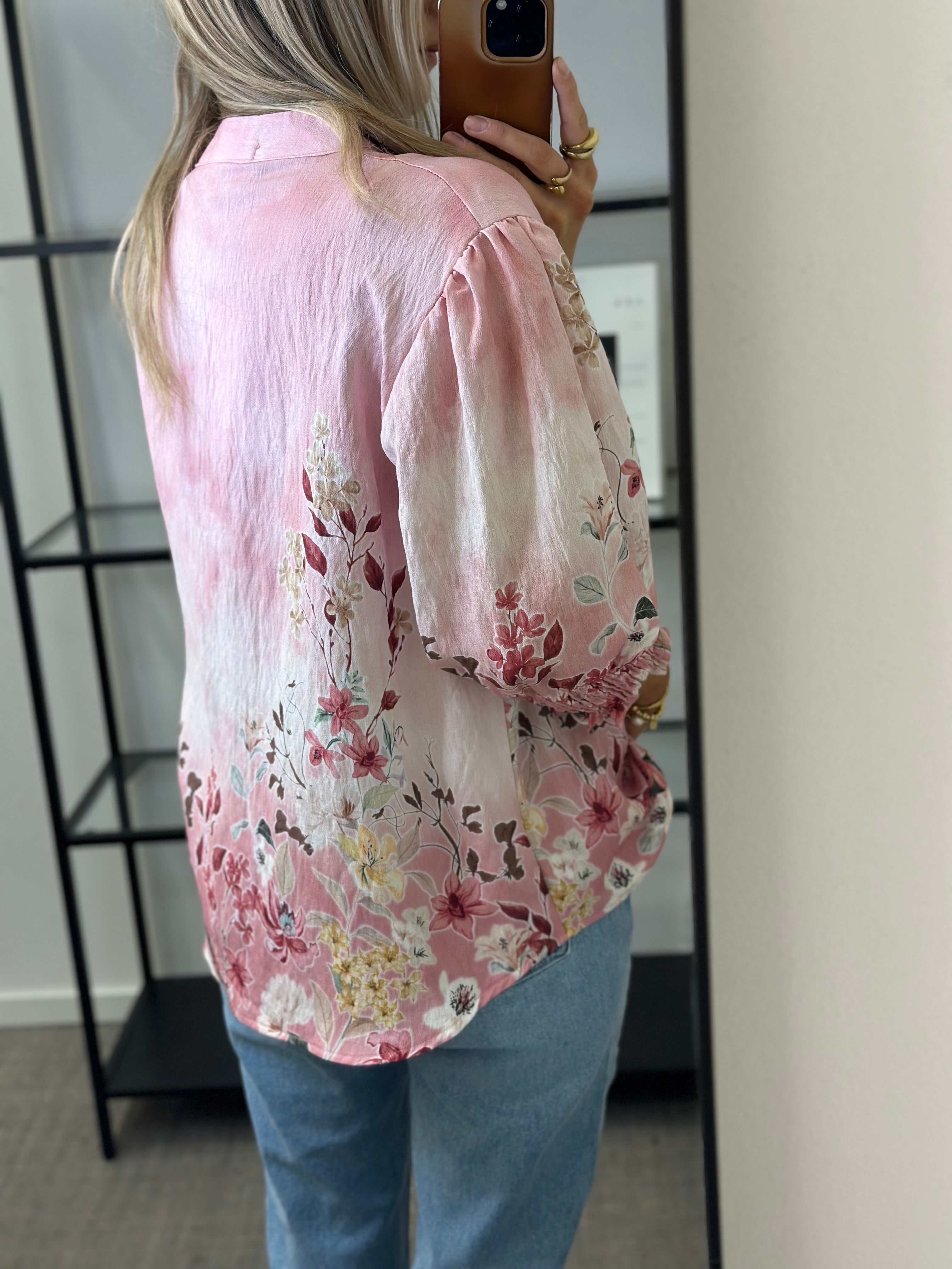MOONDUST - BELLA FLOWER SPRING BLOUSE - PINK