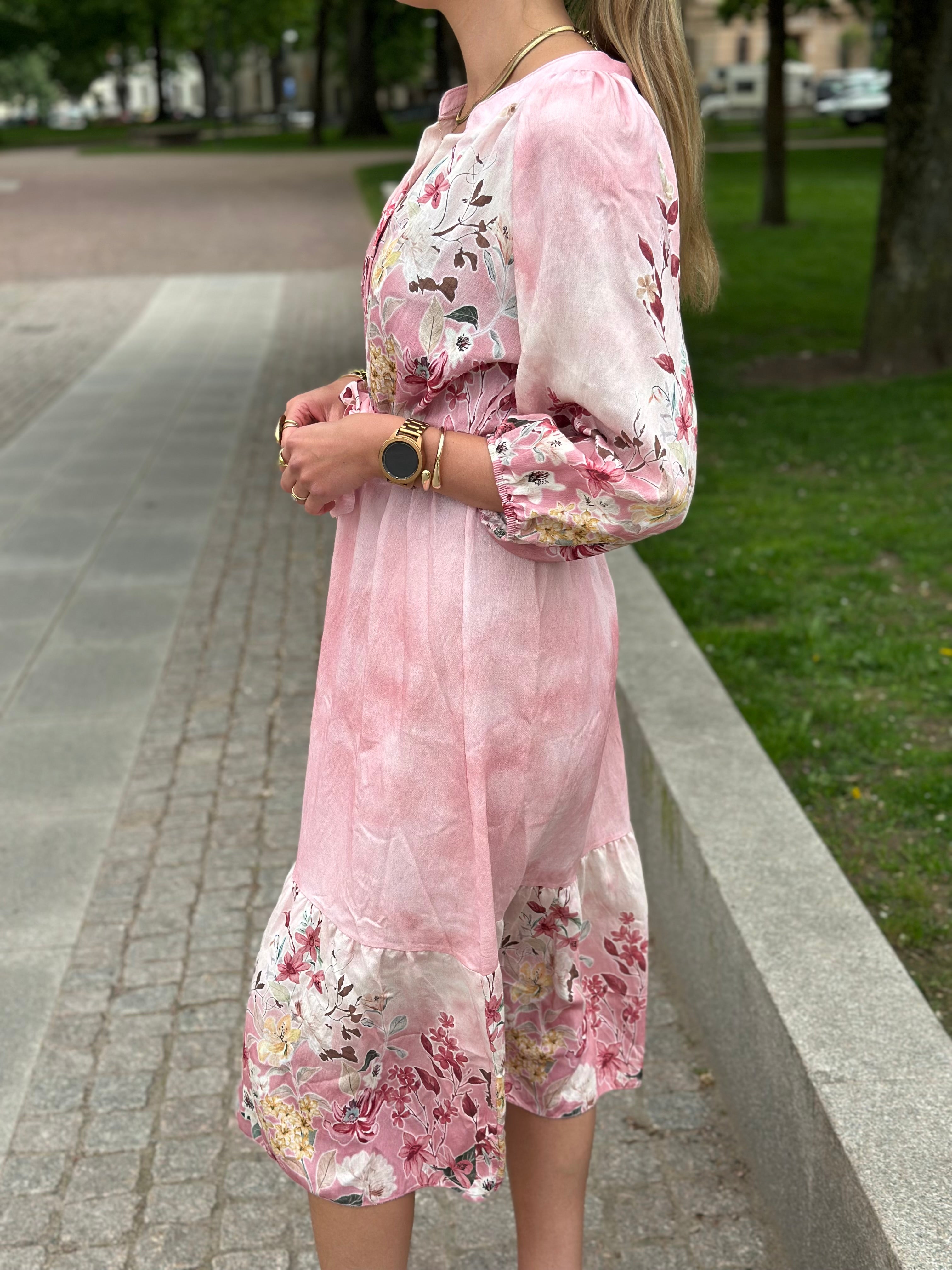 MOONDUST - BELLA FLOWER SPRING DRESS - 303 ROSE