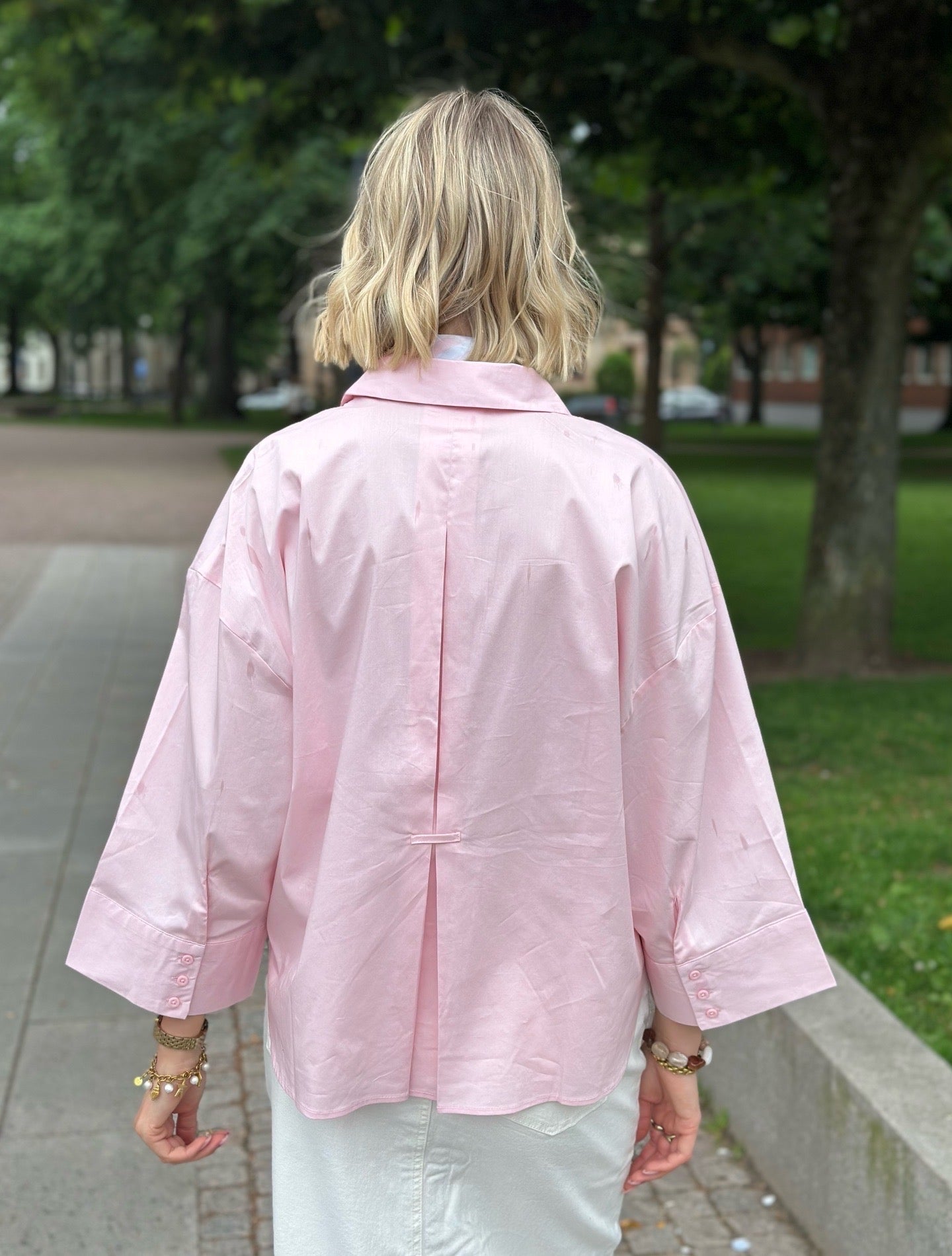 JDY - MIO 7/8 SHIRT - CHALK PINK