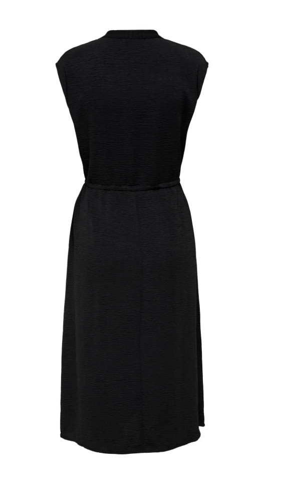 JDY - DIVYA LIFE S/L MIDI DRESS - BLACK