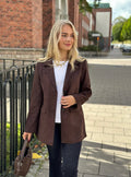 ONLY - BINE LIFE FAUX SUEDE BLAZER - MOLE