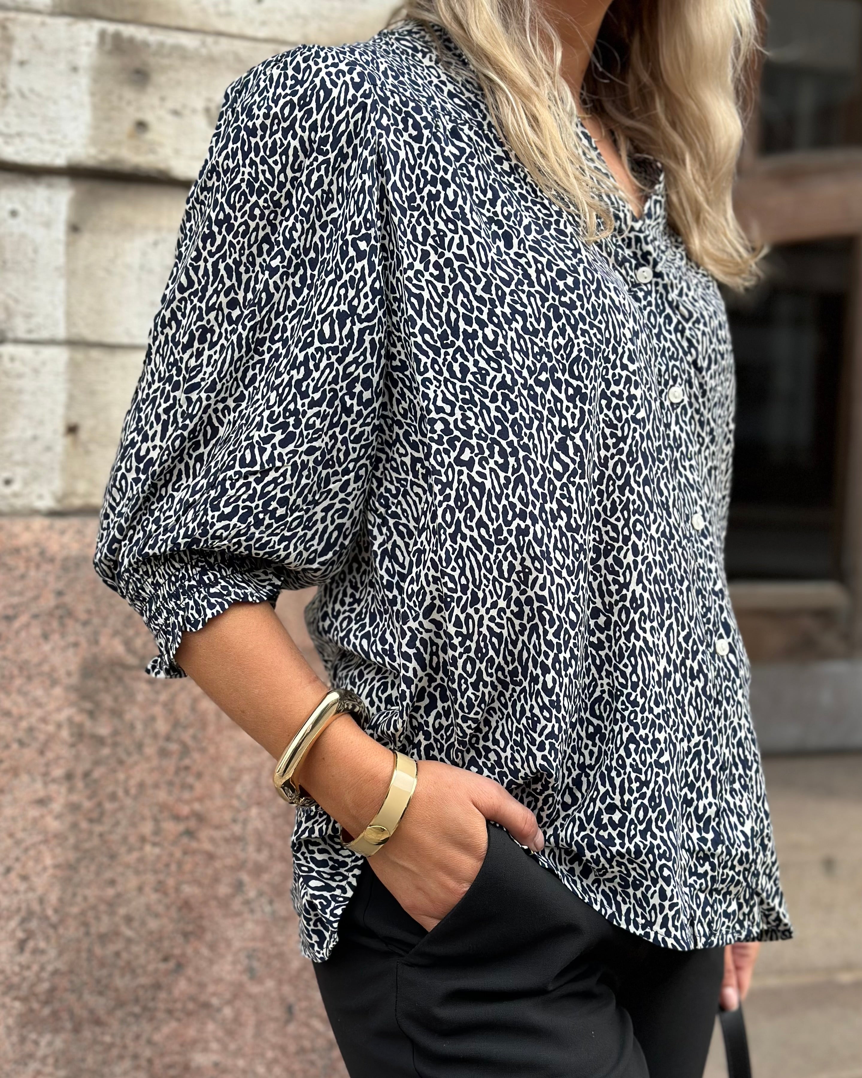 ONLY - RAYA 3/4 SHIRT - NIGHT SKY/LOUI LEO
