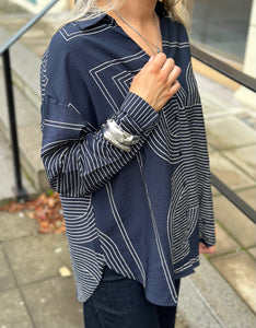 JDY - TROYA LIFE L/S SHIRT - SKY CAPTAIN