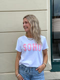 MARTA - SOHO T-SHIRT 84275 - WHITE/BABY