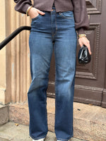 Ladda upp bild till gallerivisning, ONLY - MADISON BLUSH HW WIDE - DARK BLUE DENIM
