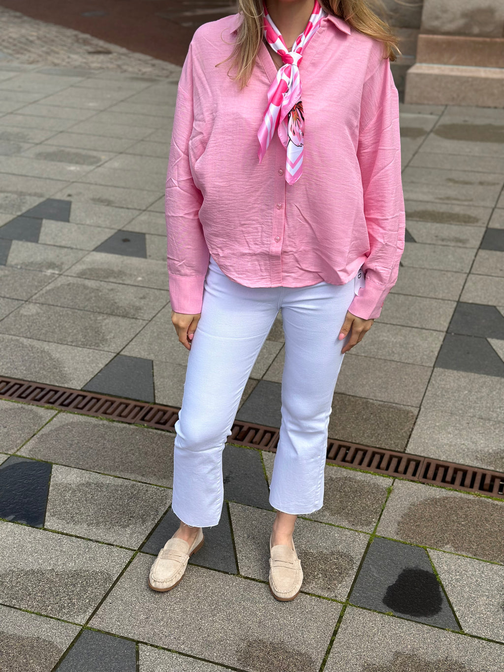 VEROMODA - MELANEY QUEENY LS SHIRT - PRISM PINK