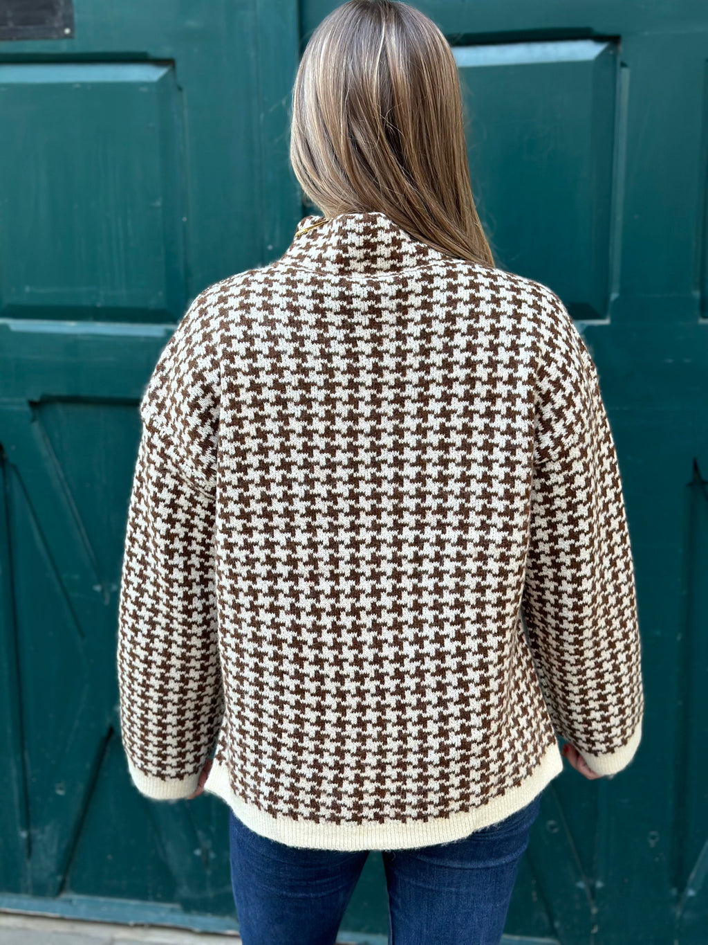 VERO MODA - COMO LS FUNNELNECK PULLOVER - BIRCH/POTTING